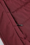 Купить Женский лёгкий стёганый жилет Valianly с капюшоном бордового цвета 9636_2Bo, фото 16