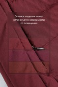 Купить Женский лёгкий стёганый жилет Valianly с капюшоном бордового цвета 9636_2Bo, фото 11