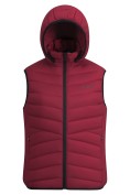Купить Женский лёгкий стёганый жилет Valianly с капюшоном бордового цвета 9636_2Bo, фото 4