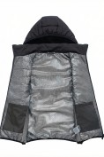 Купить Женский лёгкий стёганый жилет Valianly с капюшоном черного цвета 9636_2Ch, фото 10