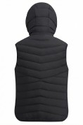 Купить Женский лёгкий стёганый жилет Valianly с капюшоном черного цвета 9636_2Ch, фото 7