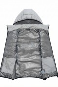 Купить Женский лёгкий стёганый жилет Valianly с капюшоном серого цвета 9636_2Sr, фото 10