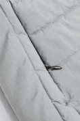 Купить Женский лёгкий стёганый жилет Valianly с капюшоном серого цвета 9636_2Sr, фото 16