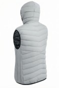 Купить Женский лёгкий стёганый жилет Valianly с капюшоном серого цвета 9636_2Sr, фото 8