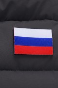 Купить Мужская зимняя стёганая куртка с графеновой подкладкой черного цвета 9651Ch, фото 14