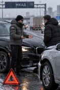 Купить Мужская зимняя стёганая куртка с графеновой подкладкой цвета хаки 9651Kh, фото 3