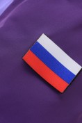 Купить Женская зимняя парка с графеновой подкладкой фиолетового цвета 9658F, фото 14