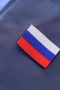 Купить Женская зимняя парка с графеновой подкладкой синего цвета 9658S, фото 15
