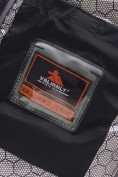 Купить Мужская удлинённая зимняя куртка с V-образной стёжкой черного цвета 9659Ch, фото 16