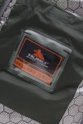 Купить Мужская удлинённая зимняя куртка с V-образной стёжкой цвета хаки 9659Kh, фото 17