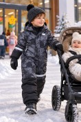 Купить Комбинезон горнолыжный зимний для мальчика темно-серого цвета 9661TC, фото 4