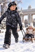 Купить Горнолыжный костюм зимний для мальчика темно-серого цвета 9681TC, фото 5