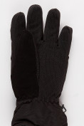 Купить Зимняя женские горнолыжные перчатки темно-серого цвета 971Сh, фото 3