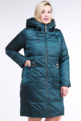 Купить Куртка зимняя женская классическая темно-зеленого цвета 98-920_13TZ, фото 4