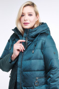 Купить Куртка зимняя женская классическая темно-зеленого цвета 98-920_13TZ, фото 6