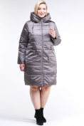Купить Куртка зимняя женская классическая коричневого цвета 98-920_48K
