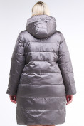 Купить Куртка зимняя женская классическая коричневого цвета 98-920_48K, фото 4