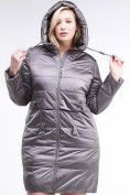 Купить Куртка зимняя женская классическая коричневого цвета 98-920_48K, фото 5