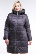 Купить Куртка зимняя женская классическая темно-серого цвета 98-920_58TC, фото 2