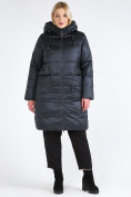 Купить Куртка зимняя женская классическая болотного цвета 98-920_122Bt