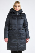 Купить Куртка зимняя женская классическая болотного цвета 98-920_122Bt, фото 2