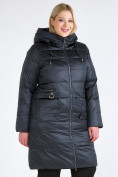 Купить Куртка зимняя женская классическая болотного цвета 98-920_122Bt, фото 3