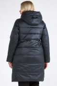 Купить Куртка зимняя женская классическая болотного цвета 98-920_122Bt, фото 6