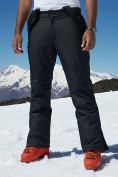 Купить Горнолыжные мужские брюки зимние черного цвета 9800Ch