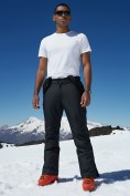 Купить Горнолыжные мужские брюки зимние черного цвета 9800Ch, фото 2