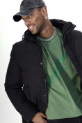 Купить Куртка удлинённая мужская зимняя черного цвета 99777Ch, фото 16