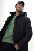 Купить Куртка удлинённая мужская зимняя черного цвета 99777Ch, фото 17