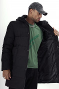 Купить Куртка удлинённая мужская зимняя черного цвета 99777Ch, фото 23