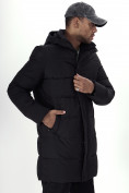 Купить Куртка удлинённая мужская зимняя черного цвета 99777Ch, фото 27