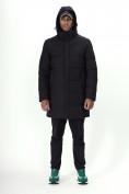 Купить Куртка удлинённая мужская зимняя черного цвета 99777Ch, фото 7