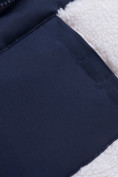 Купить Куртка парка зимняя подростковая для мальчика темно-синего цвета 8936TS, фото 8