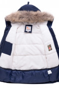 Купить Куртка парка зимняя подростковая для мальчика темно-синего цвета 8936TS, фото 9