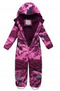 Купить Комбинезон для девочки зимний фиолетового цвета 8908F, фото 3