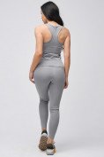 Купить Спортивный костюм для фитнеса женский серого цвета 21104Sr, фото 6
