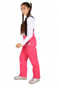 Купить Брюки горнолыжные подростковые для девочки розового цвета 816R, фото 5