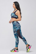 Купить Спортивный костюм для фитнеса женский голубого цвета 21102Gl, фото 5