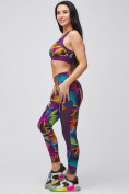 Купить Спортивный костюм для фитнеса женский фиолетового цвета 21102F, фото 7