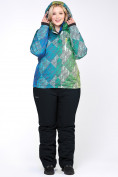 Купить Костюм горнолыжный женский большого размера салатового цвета 01830-2Sl, фото 10
