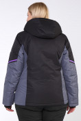 Купить Куртка горнолыжная женская большого размера черного цвета 1934Ch, фото 5