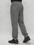 Купить Брюки джоггеры спортивные трикотажные мужские серого цвета 001Sr, фото 11