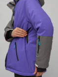 Купить Горнолыжный костюм женский большого размера фиолетового цвета 02278F, фото 11