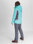 Купить Горнолыжная куртка женская бирюзового цвета 052001Br, фото 3