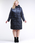 Купить Куртка зимняя женская классическая темно-синего цвета 100-916_123TS