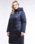 Купить Куртка зимняя женская классическая темно-синего цвета 100-916_123TS, фото 3