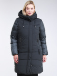 Купить Куртка зимняя женская классическая темно-зеленого цвета 100-921_150TZ, фото 2