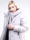 Купить Куртка зимняя женская классическая серого цвета 100-921_46Sr, фото 7